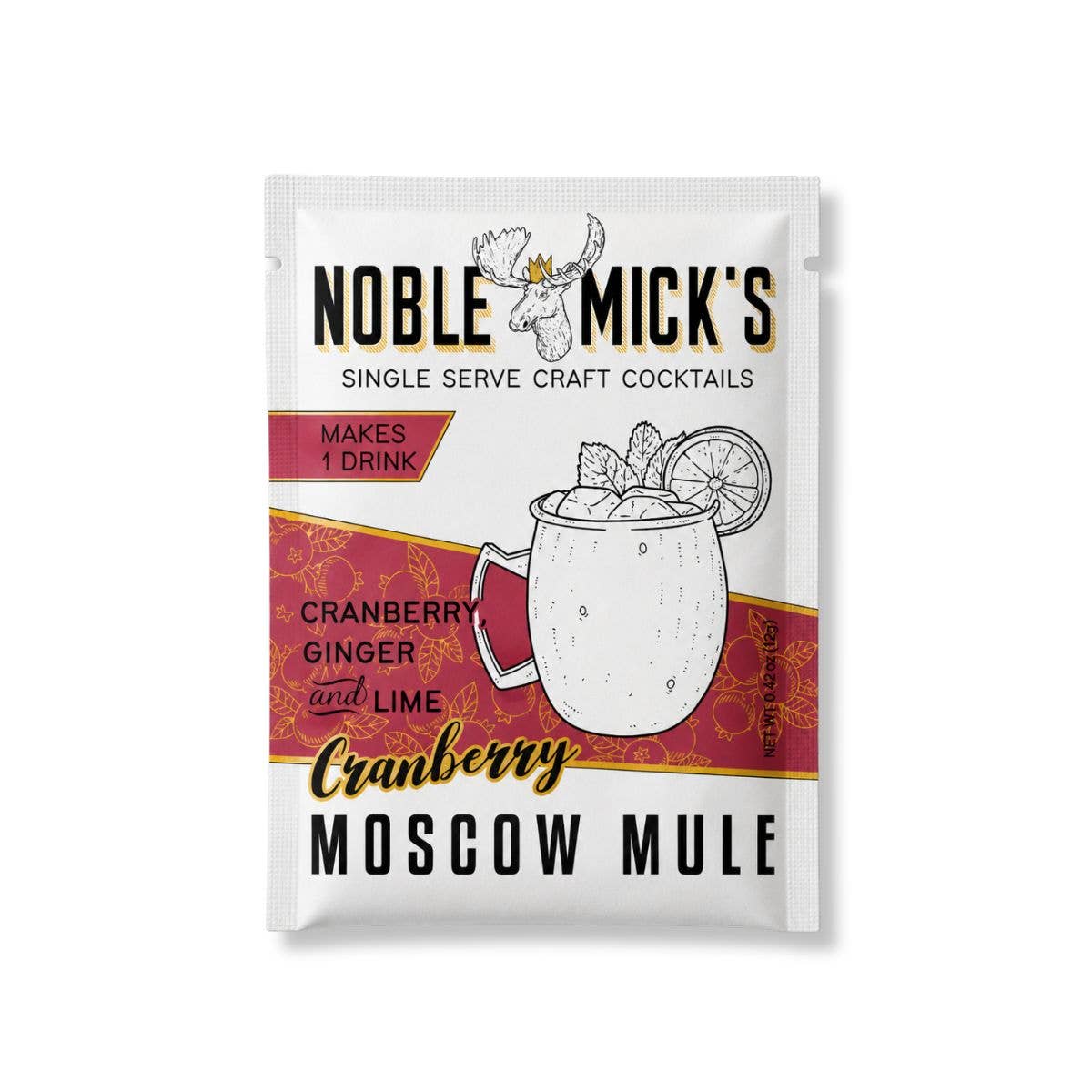 NOBLE MICK'S - Single Serve Craft Cocktails Noble Mick's Craft Cocktail or Mocktail Drink Packets