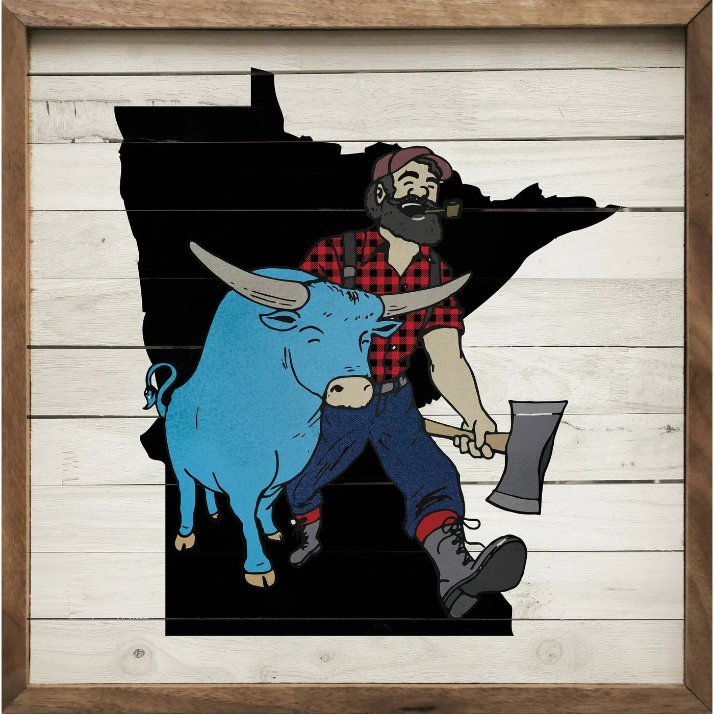Minnesota Paul Bunyan & Babe Print