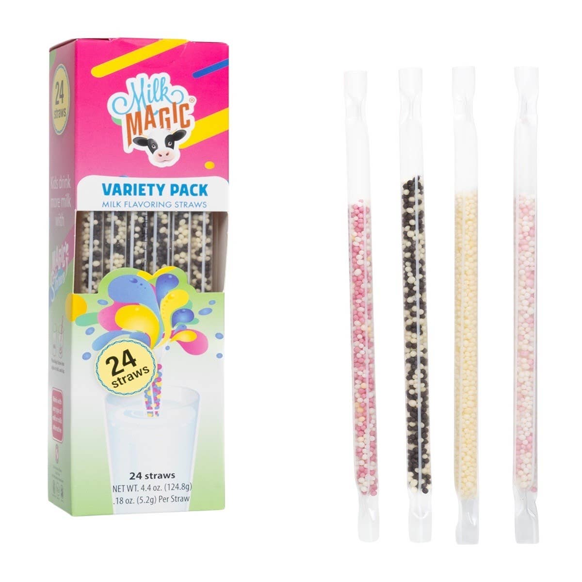 Milk Magic Variety 24ct Value Pack Milk Flavoring Straws