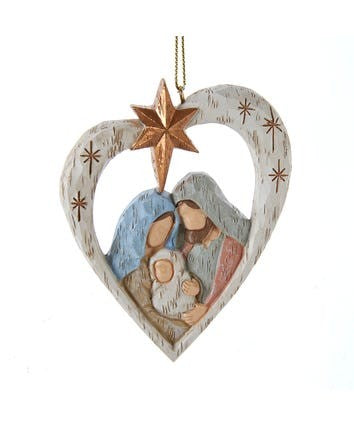 Heart Nativity Ornament