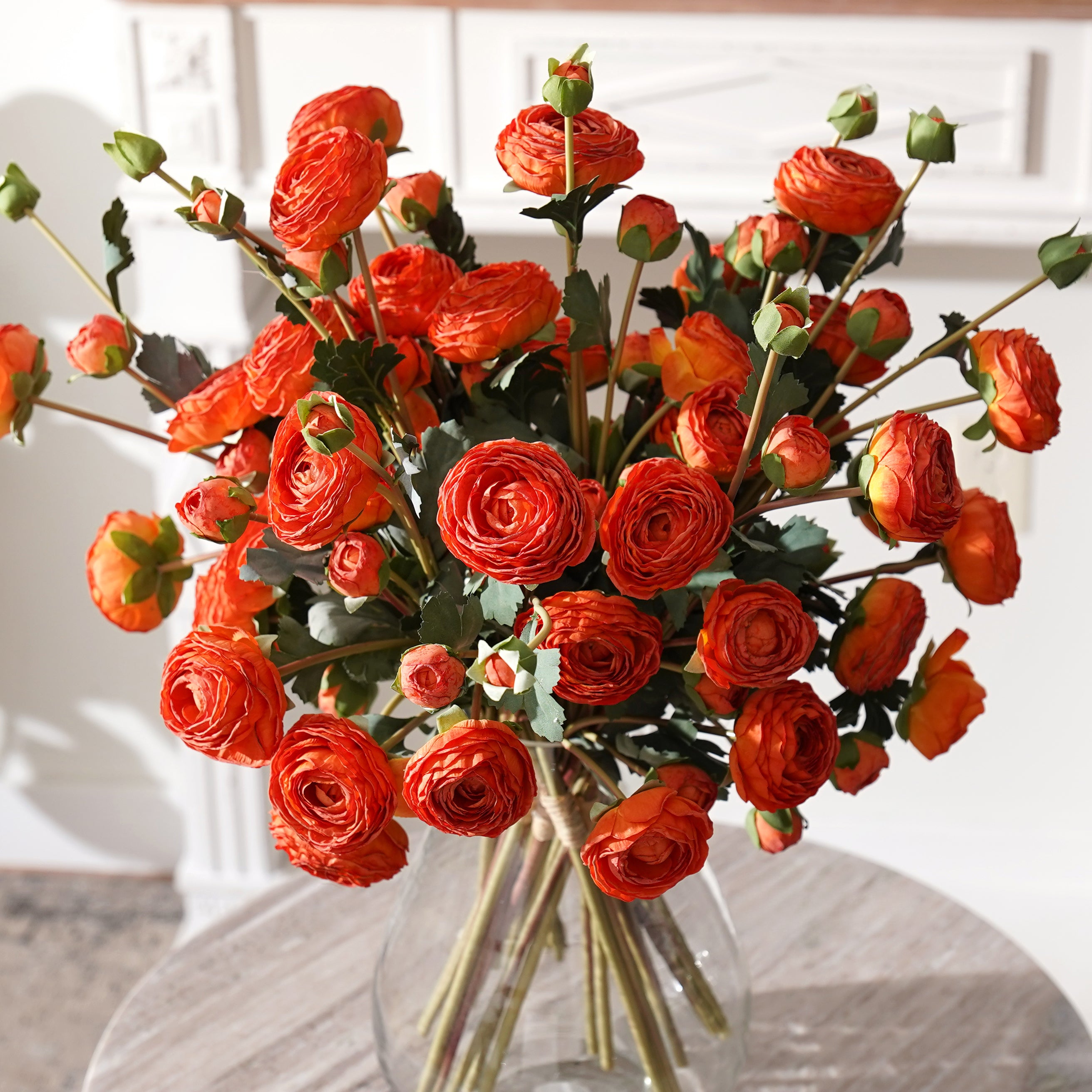 Lachlan Dried Faux Ranunculus Bunch