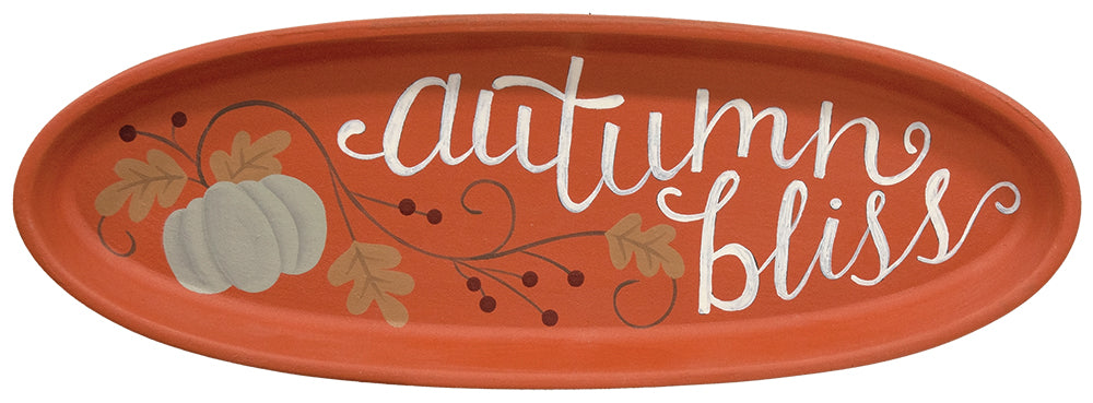 Autumn Bliss Oval Tray