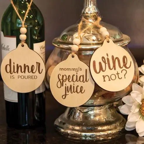 Beaded Wine Tags