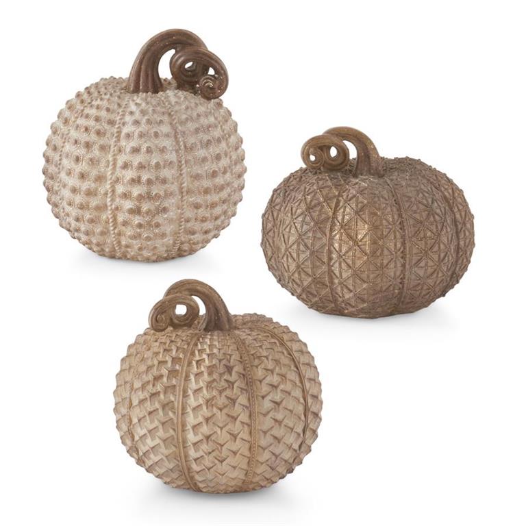 Beige Textured Pumpkins