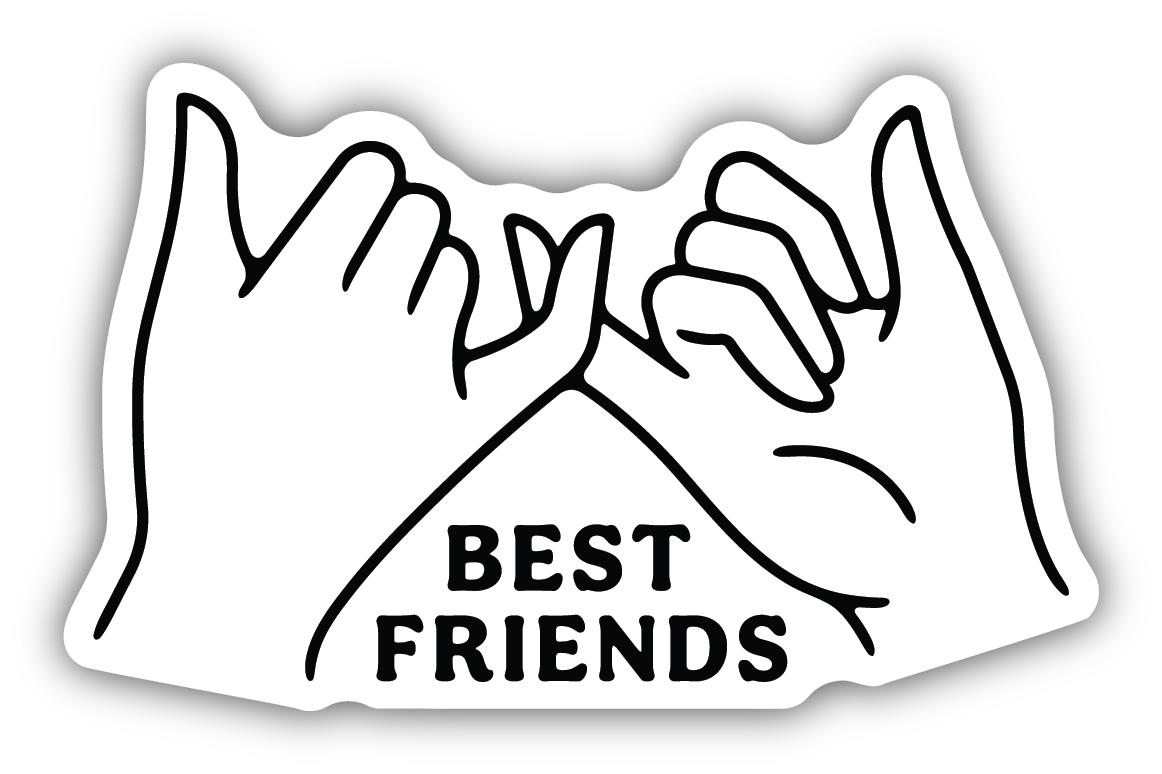 Best Friends Pinky Promise Vinyl Sticker