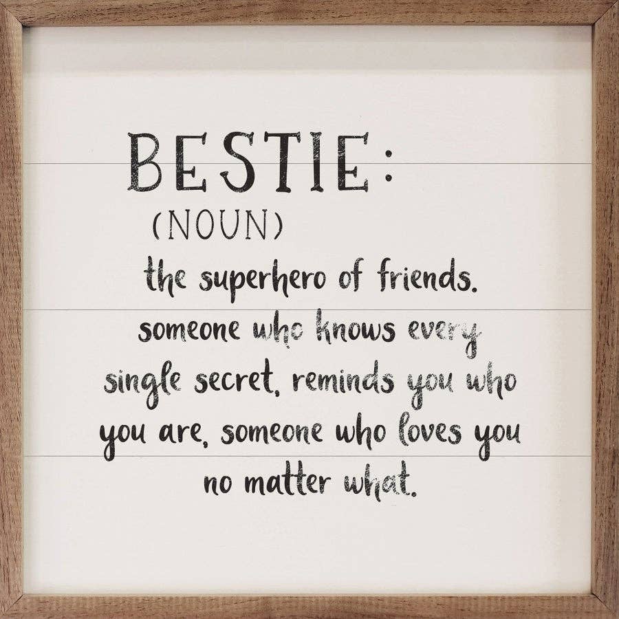 Bestie Definition Sign