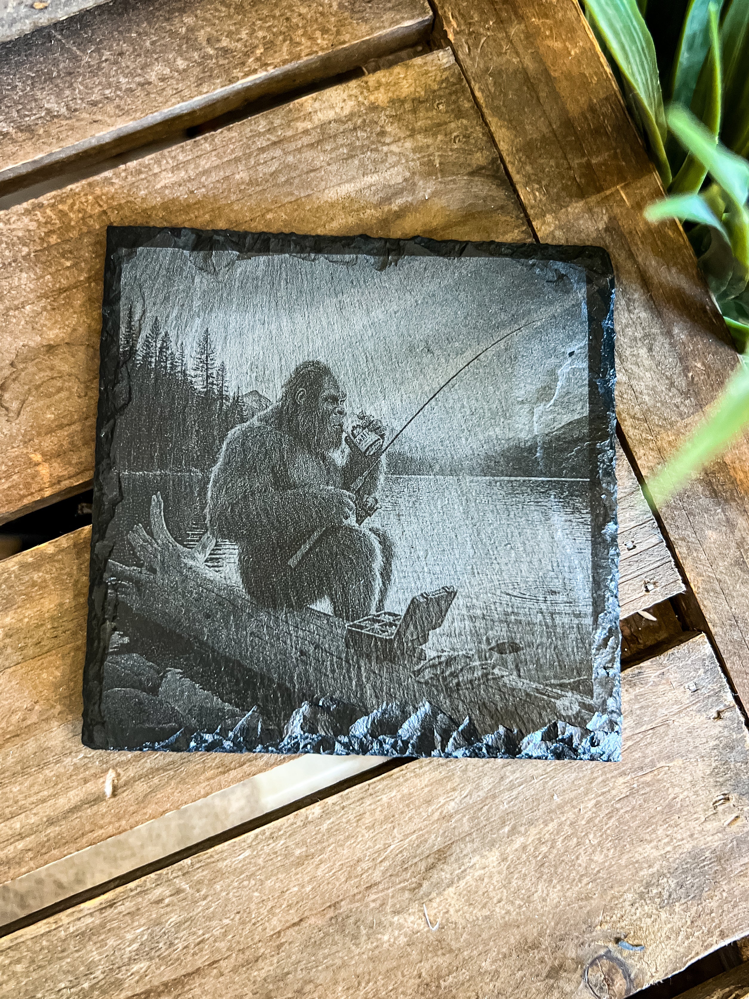 Bigfoot Engraved Coaster