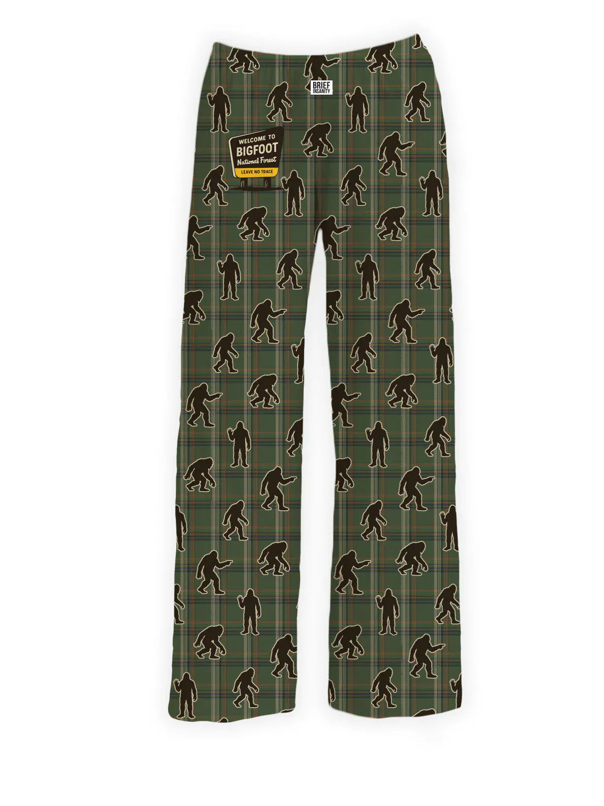 Brief Insanity Lounge Pants Bigfoot Plaid Lounge Pants