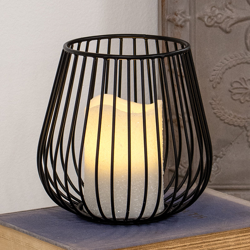 Black Wire Candle Holder, Small