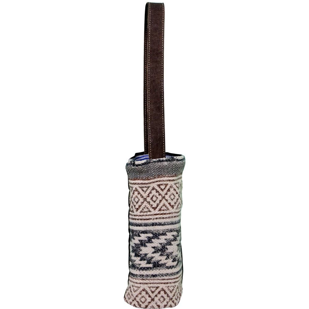 Black & Brown Aztec Wine Bag