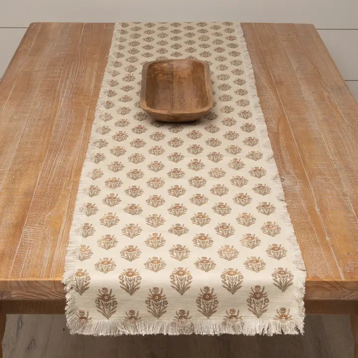 Block Print Silouette Table Runner