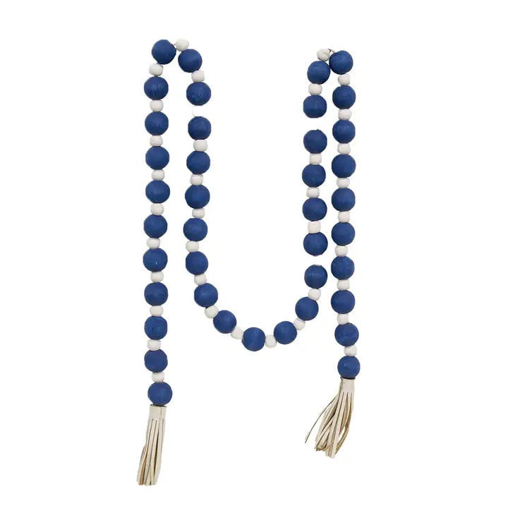 Blue and White Bead Garland