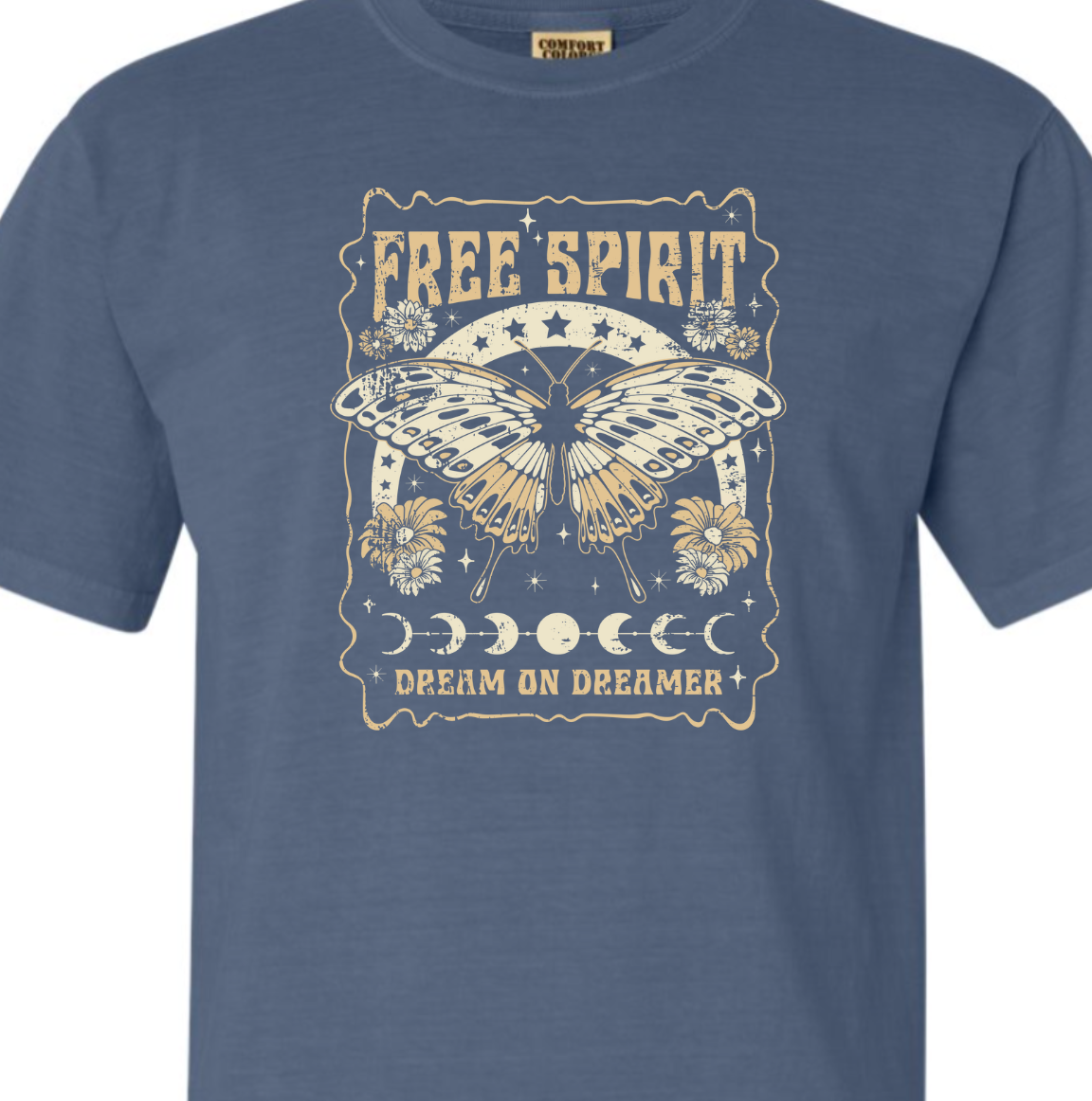 Blue Jean Free Spirit Comfort Color Tee