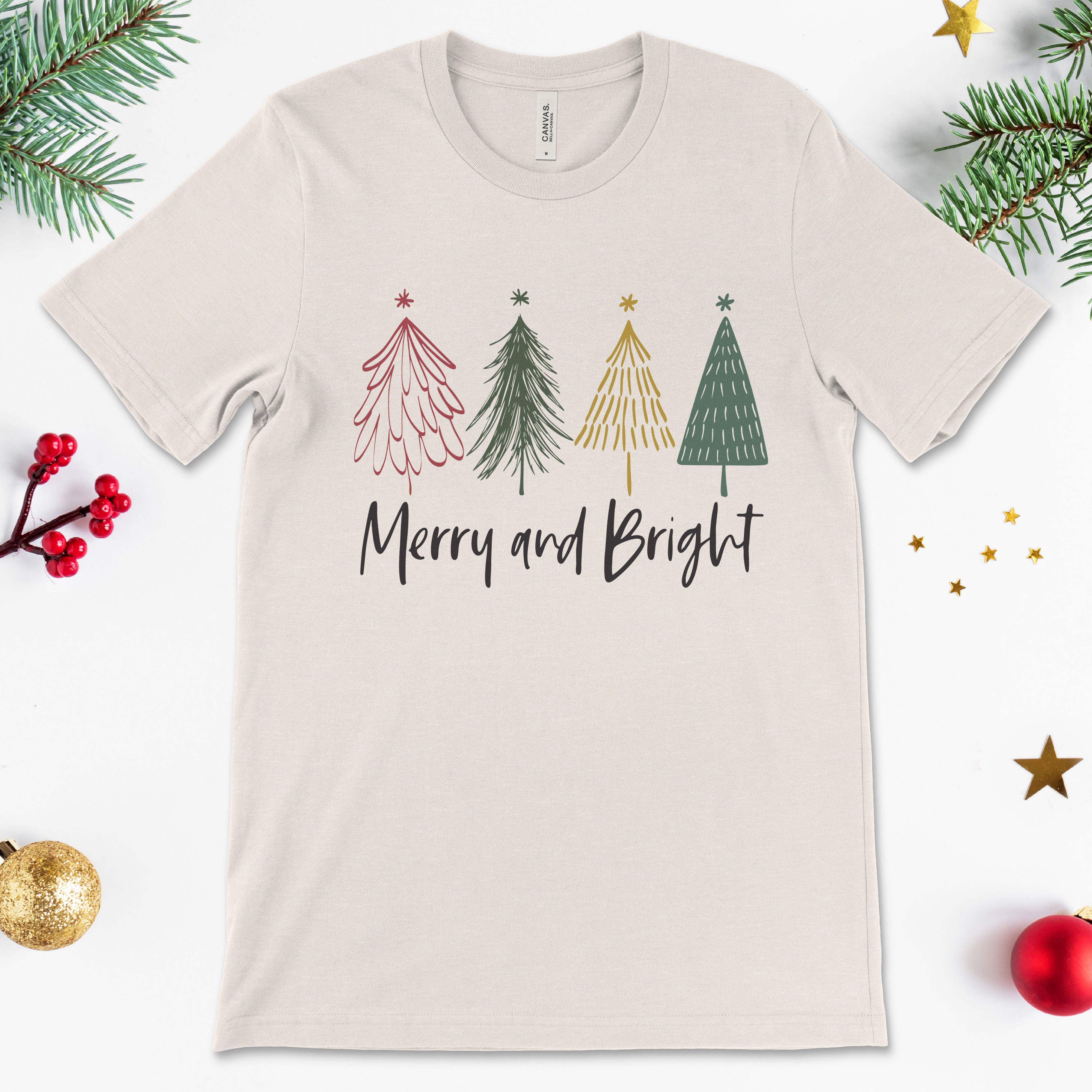 Merry & Bright Christmas Tee