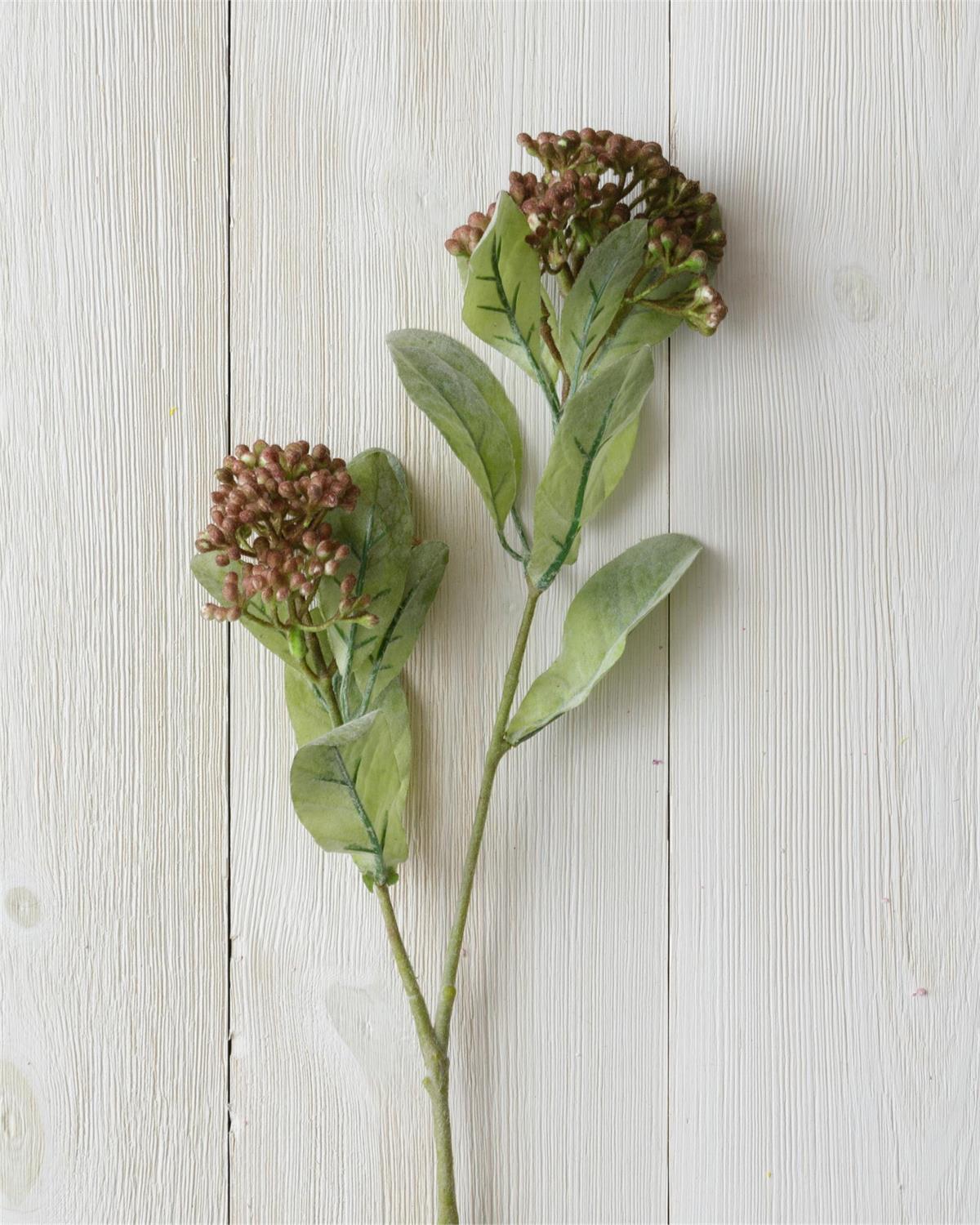 Burgundy Seeded Foliage Branch