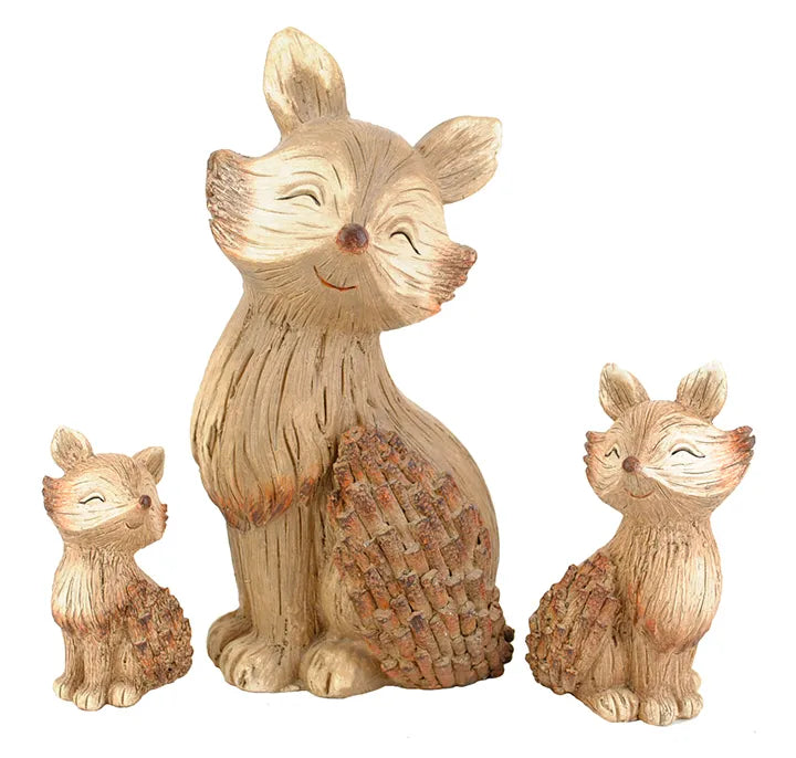 Carved Fox Set