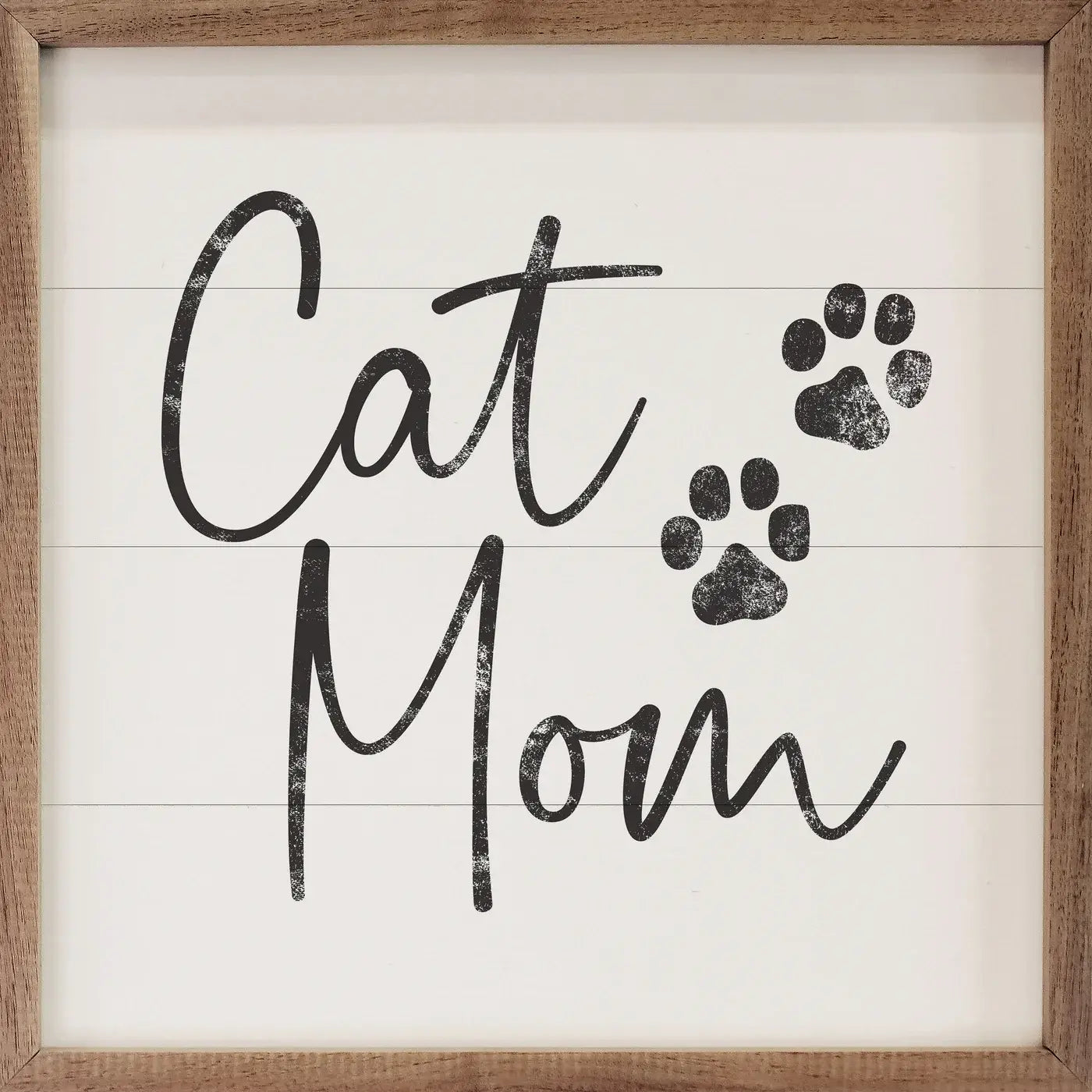 Cat Mom Paw Prints Sign