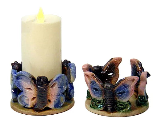 Ceramic Butterfly Candle Holder