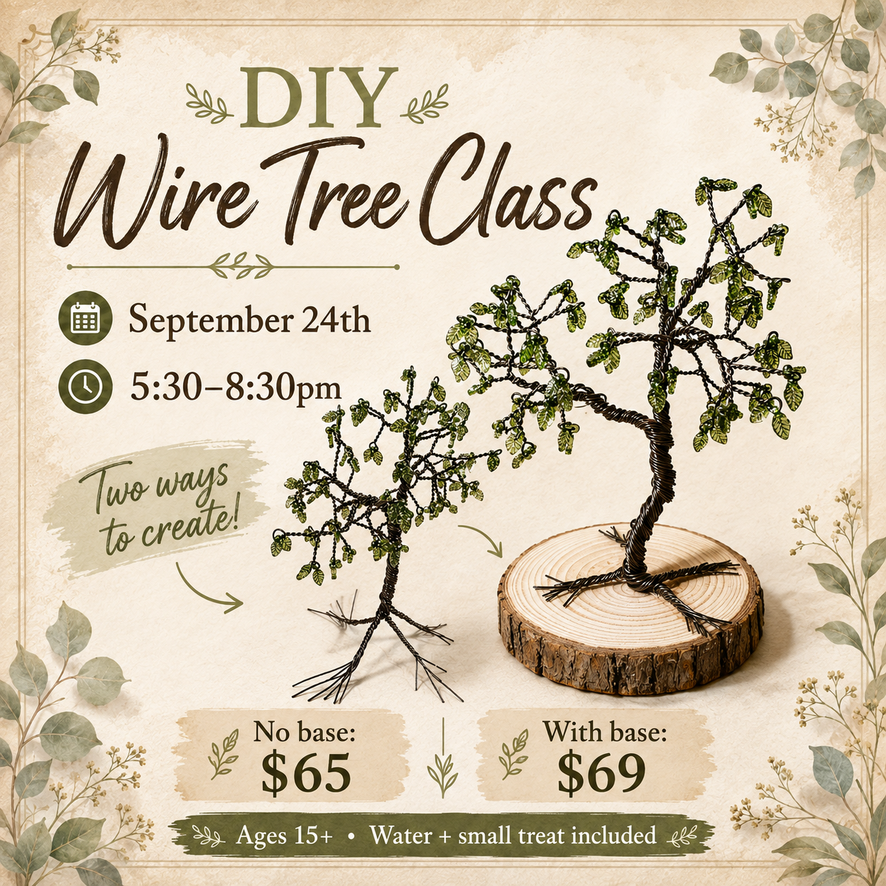 DIY Wire Tree Class | 9/24/26