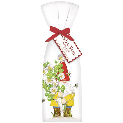 Clover Gnome Tea Towel