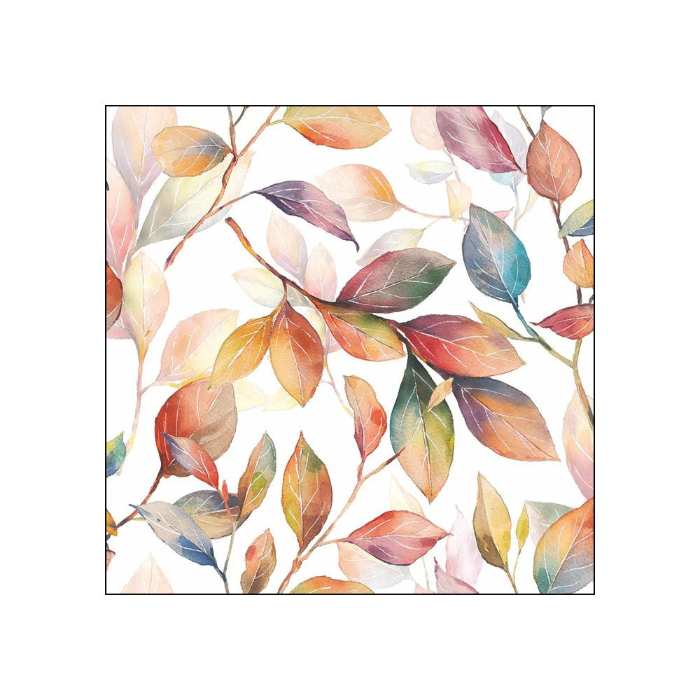 Colorful Leaves Beverage Napkin Pack