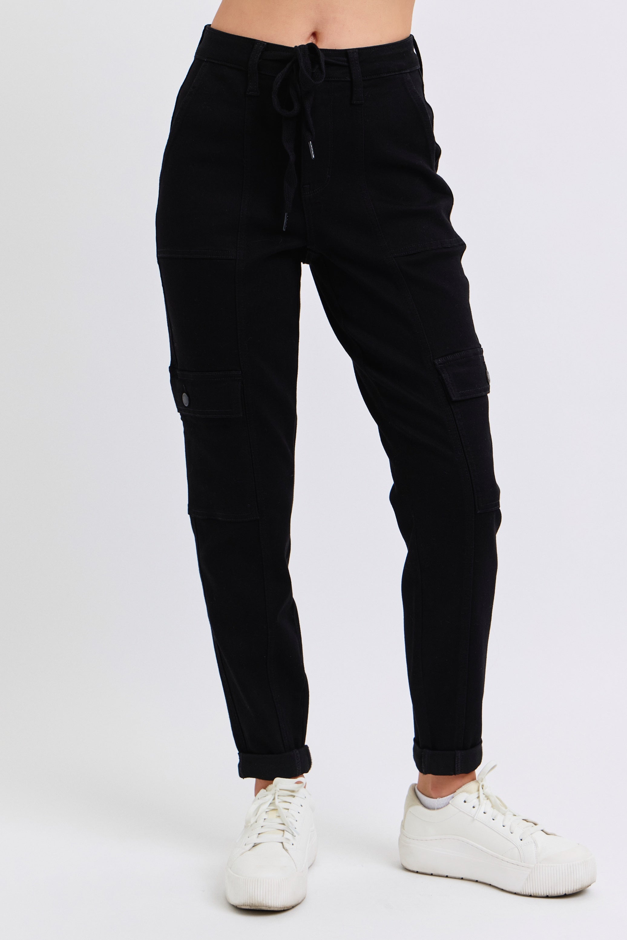 Cuffed Black Jogger Judy Blue Jeans