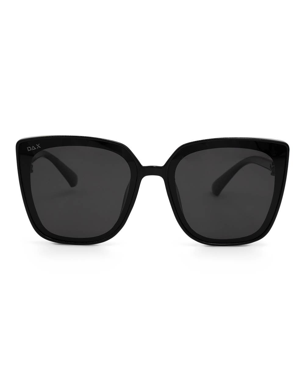 DAX Lux Black Women's Polarized Oversized Cat Eye Sunglasses