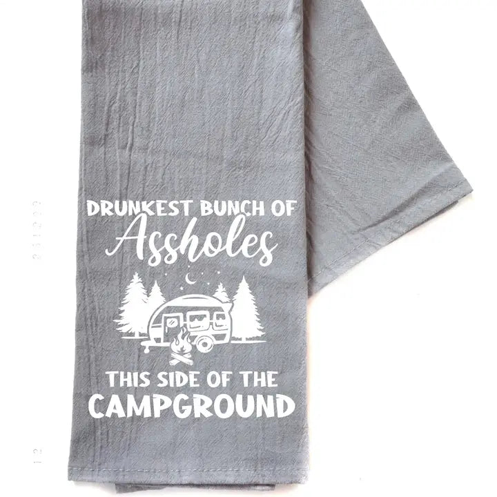 Drunkest Bunch at the Campground Towel