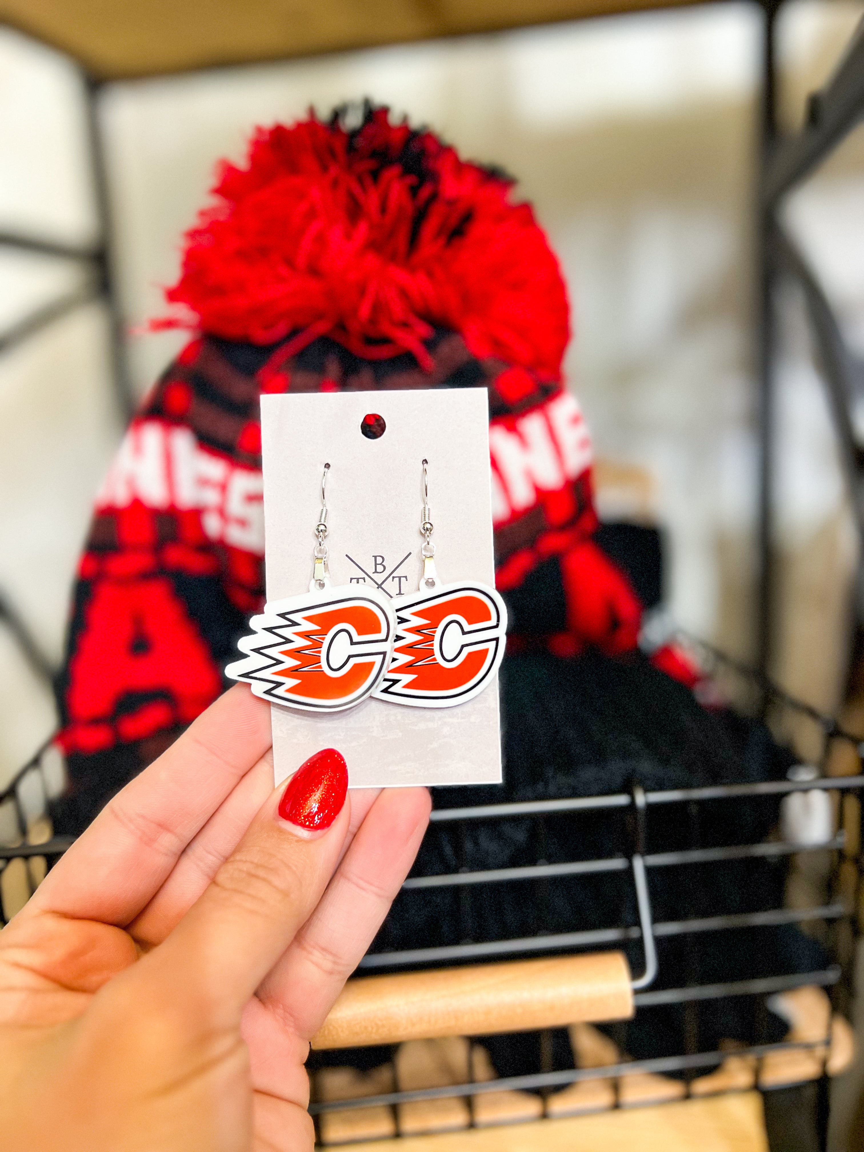 Centennial Mascot School Spirit Earrings