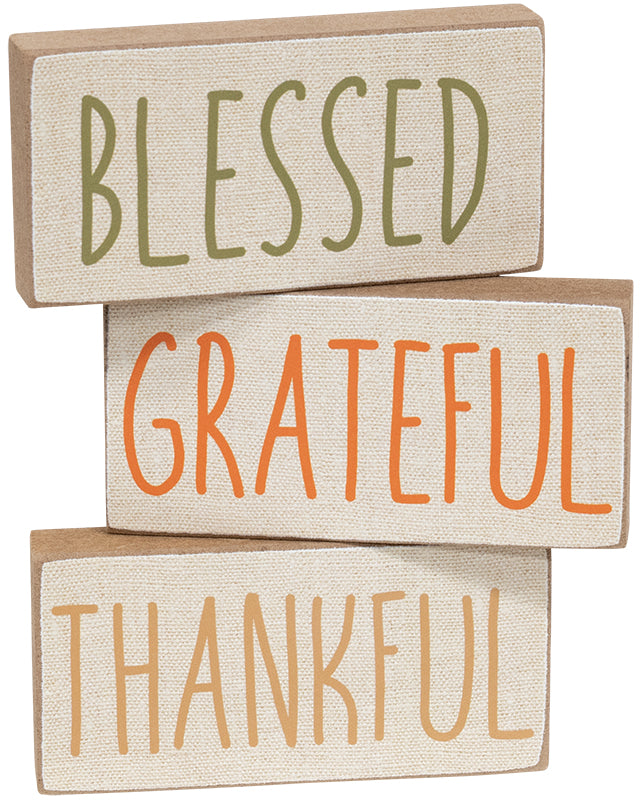 Fall Words Mini Block