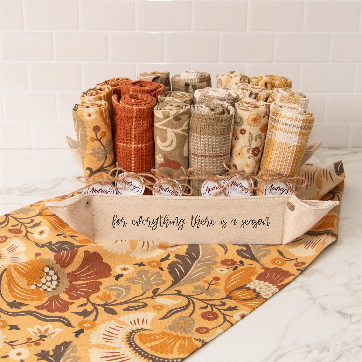 Fall Floral Kitchen Towel