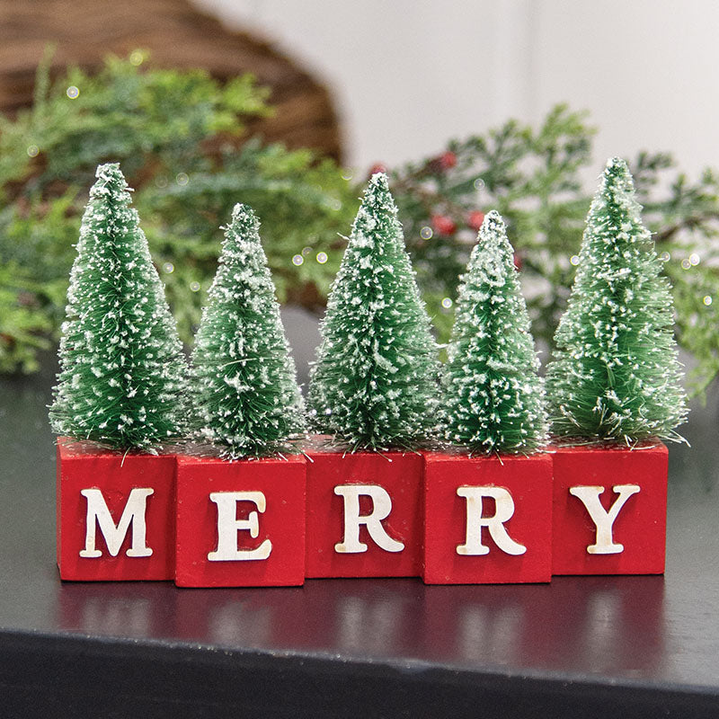 Frosted Winter Forest on Merry Blocks