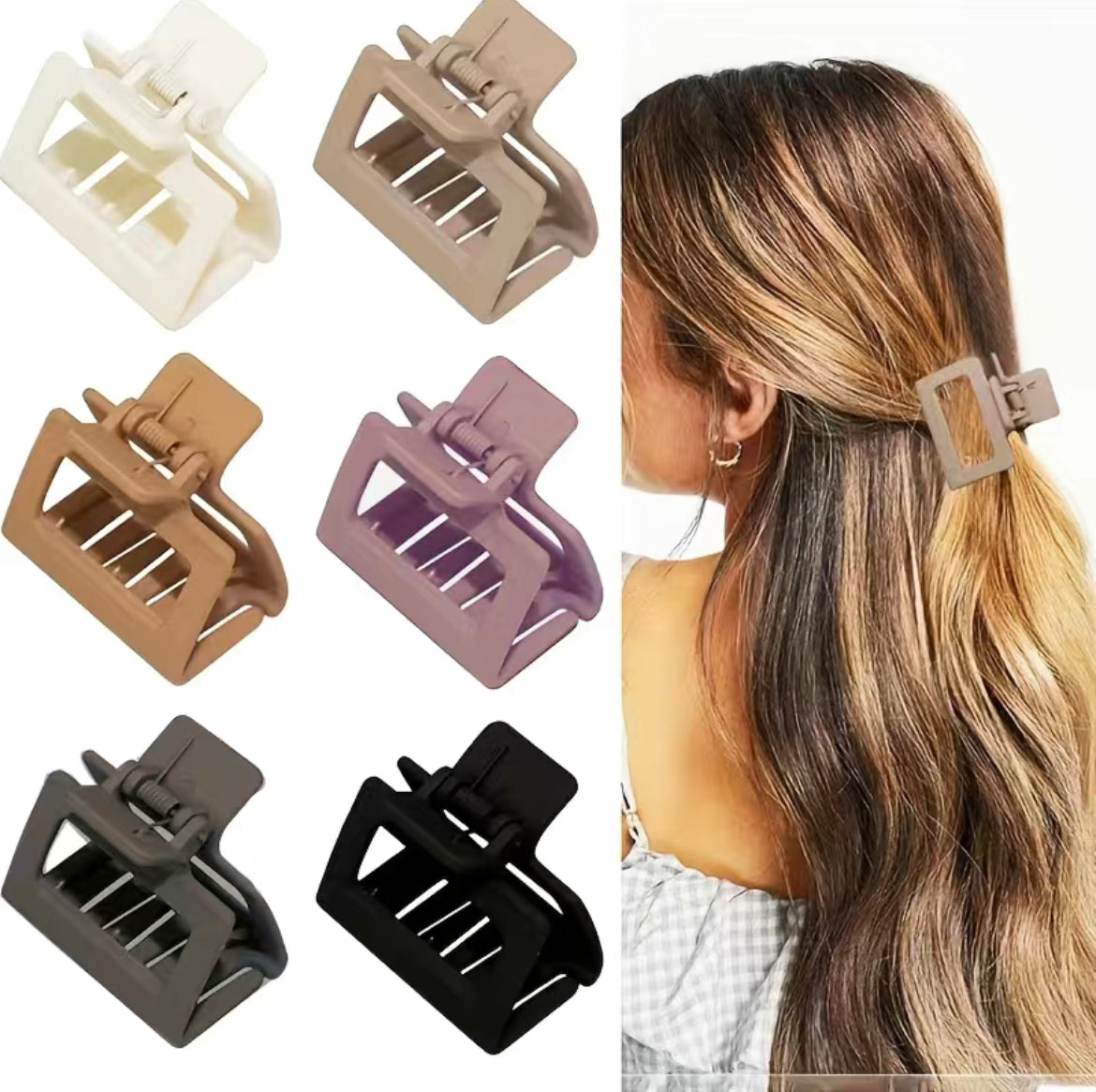 Square Hair Claw Clip