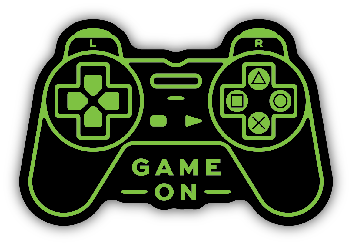 Game on Controller Vinyl Sticker