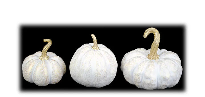 Golden Stem Resin Pumpkin Large
