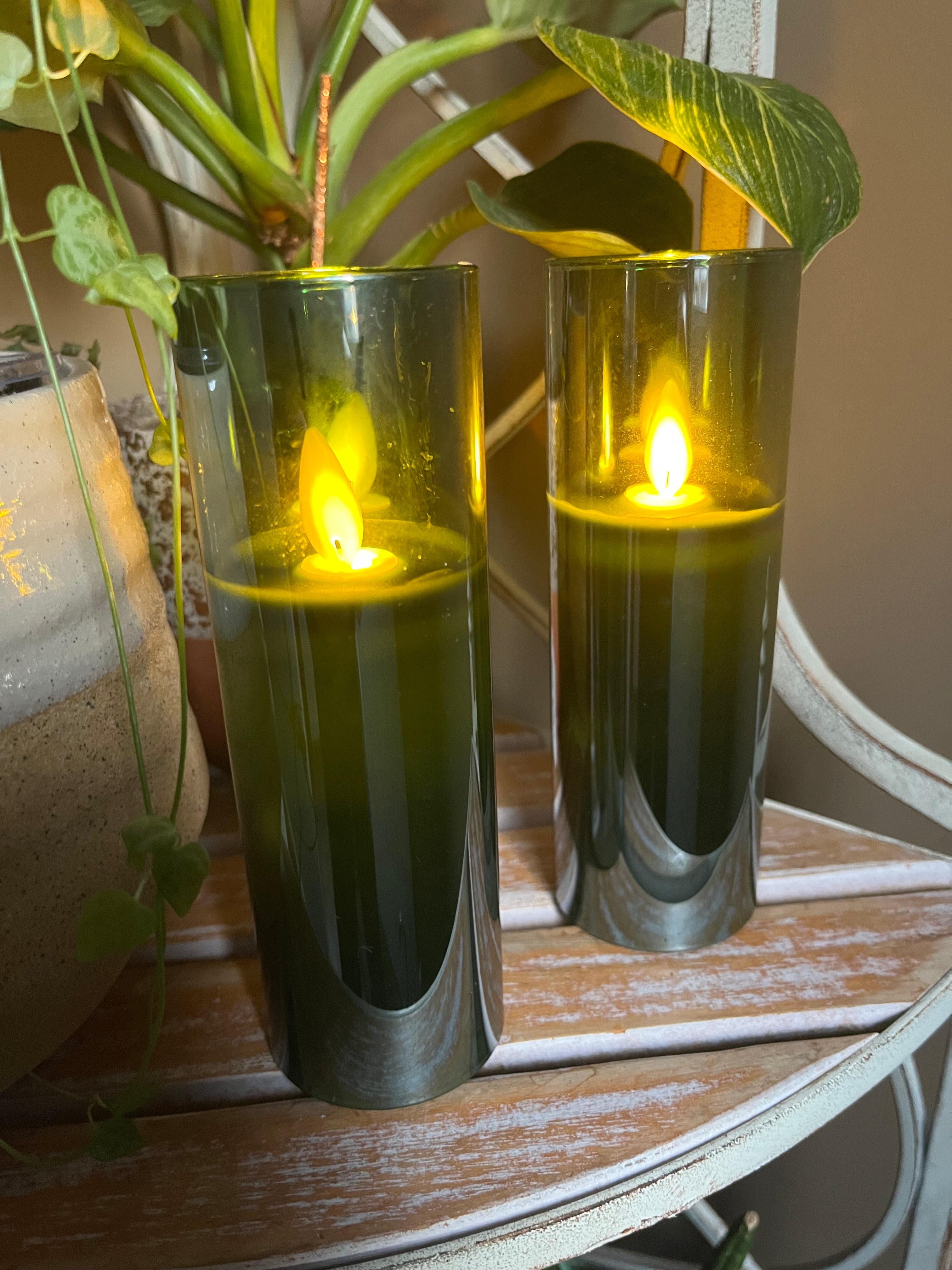 Green Flameless Candle