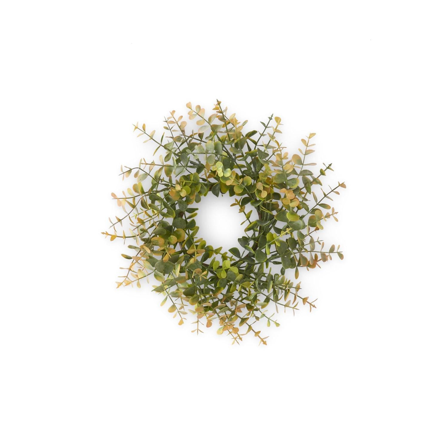 Gold & Green Eucalyptus Candle Ring