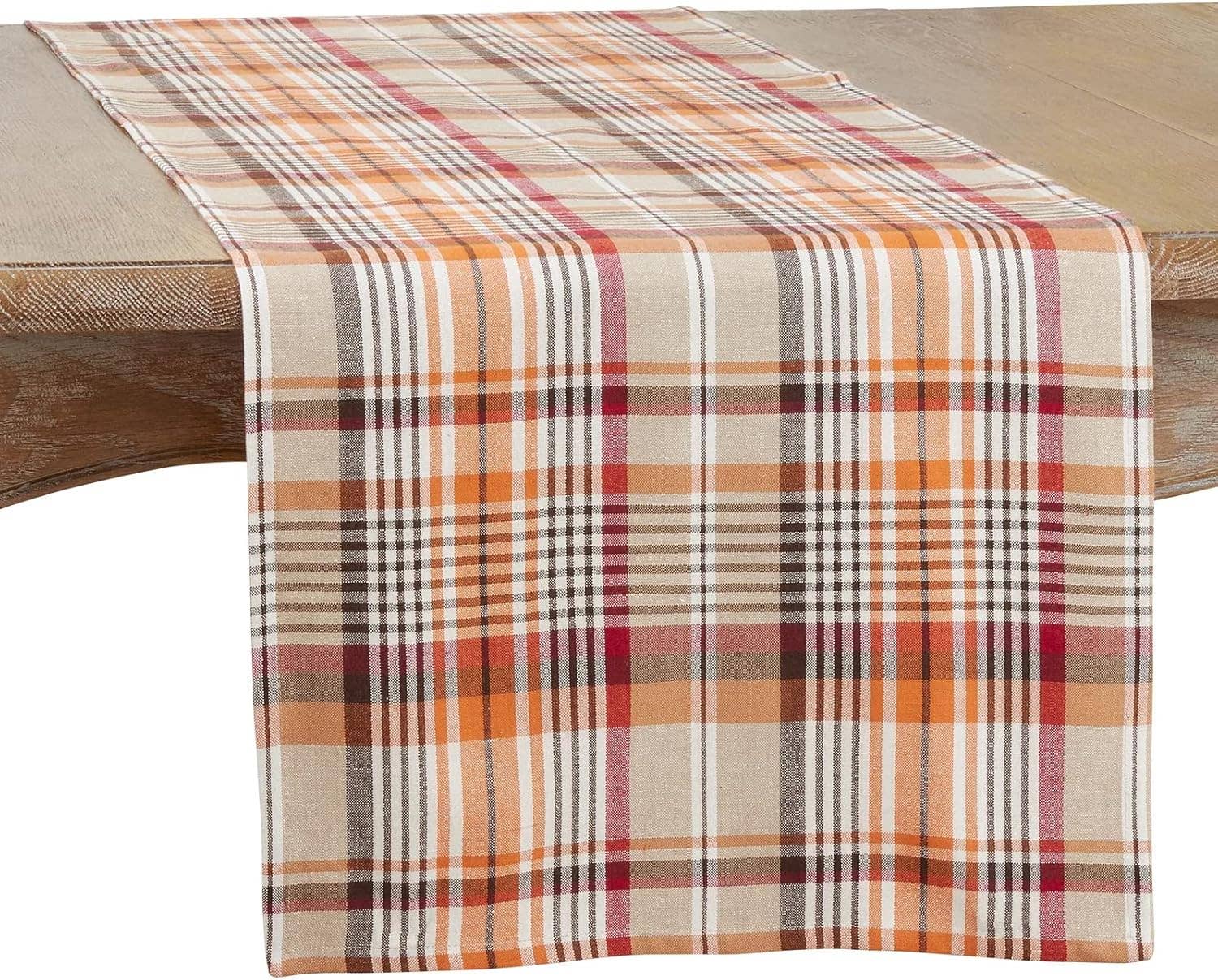 Harvest Tartan Cotton Table Runner