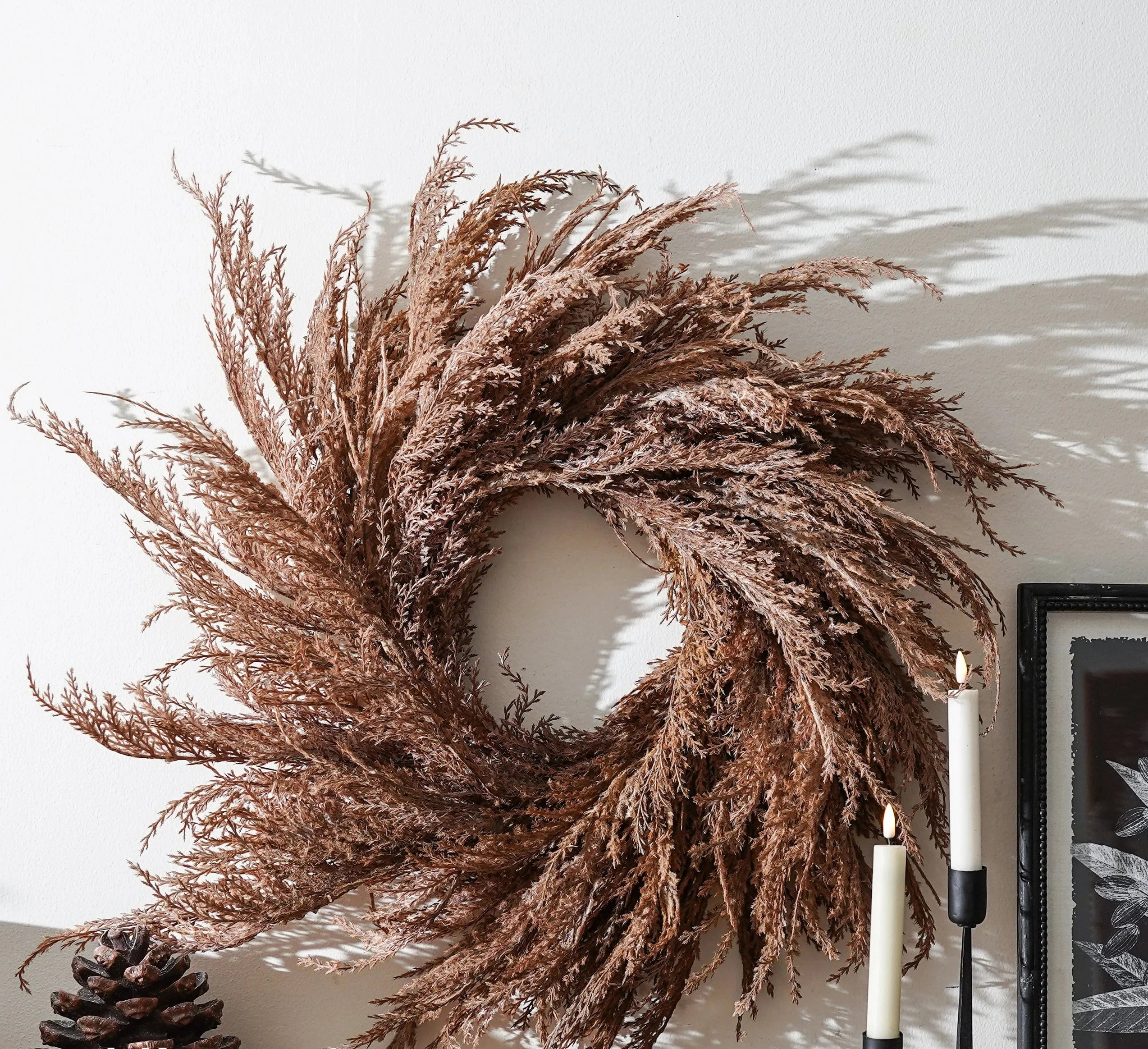 Harvest Wispy Pampas Wreath