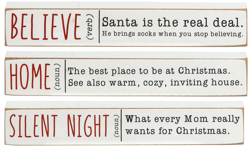 Home Believe Silent Night Mini Stick