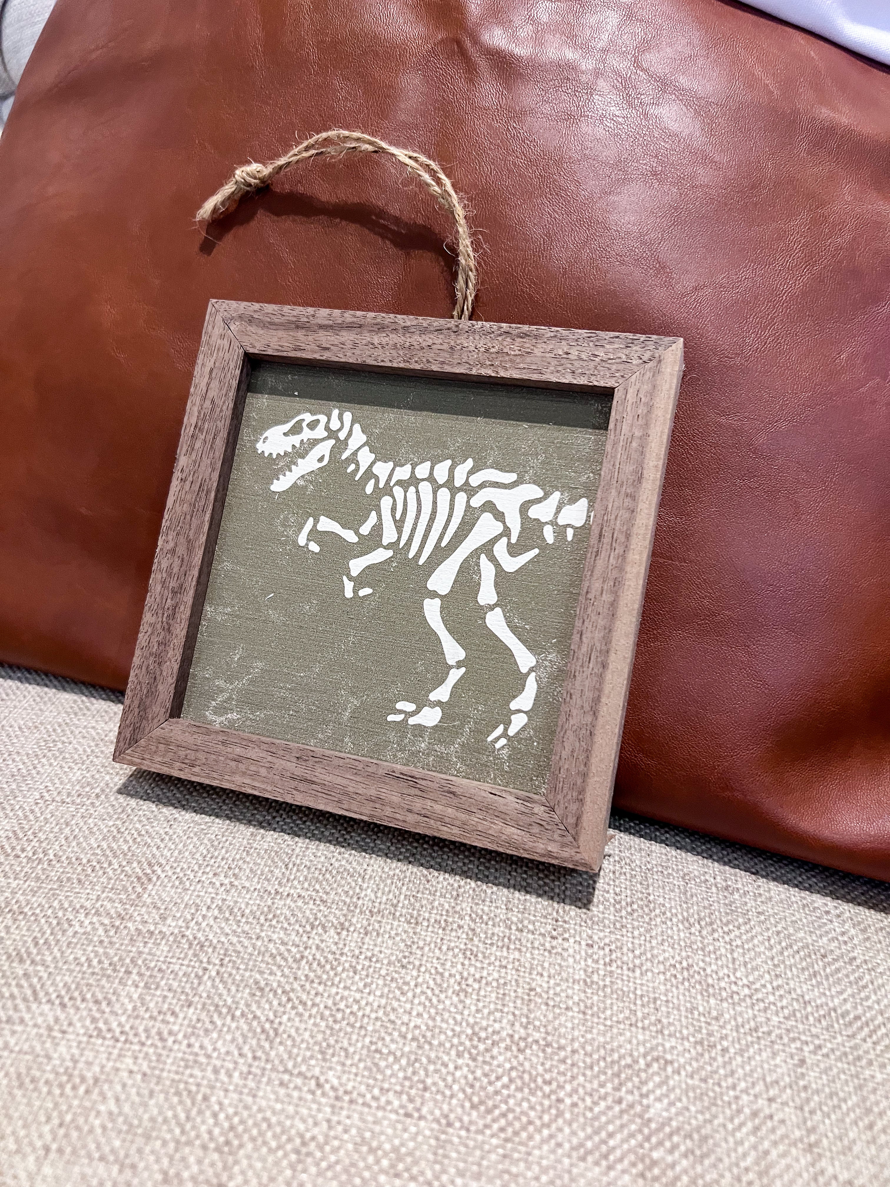 T-Rex Skeleton Sign