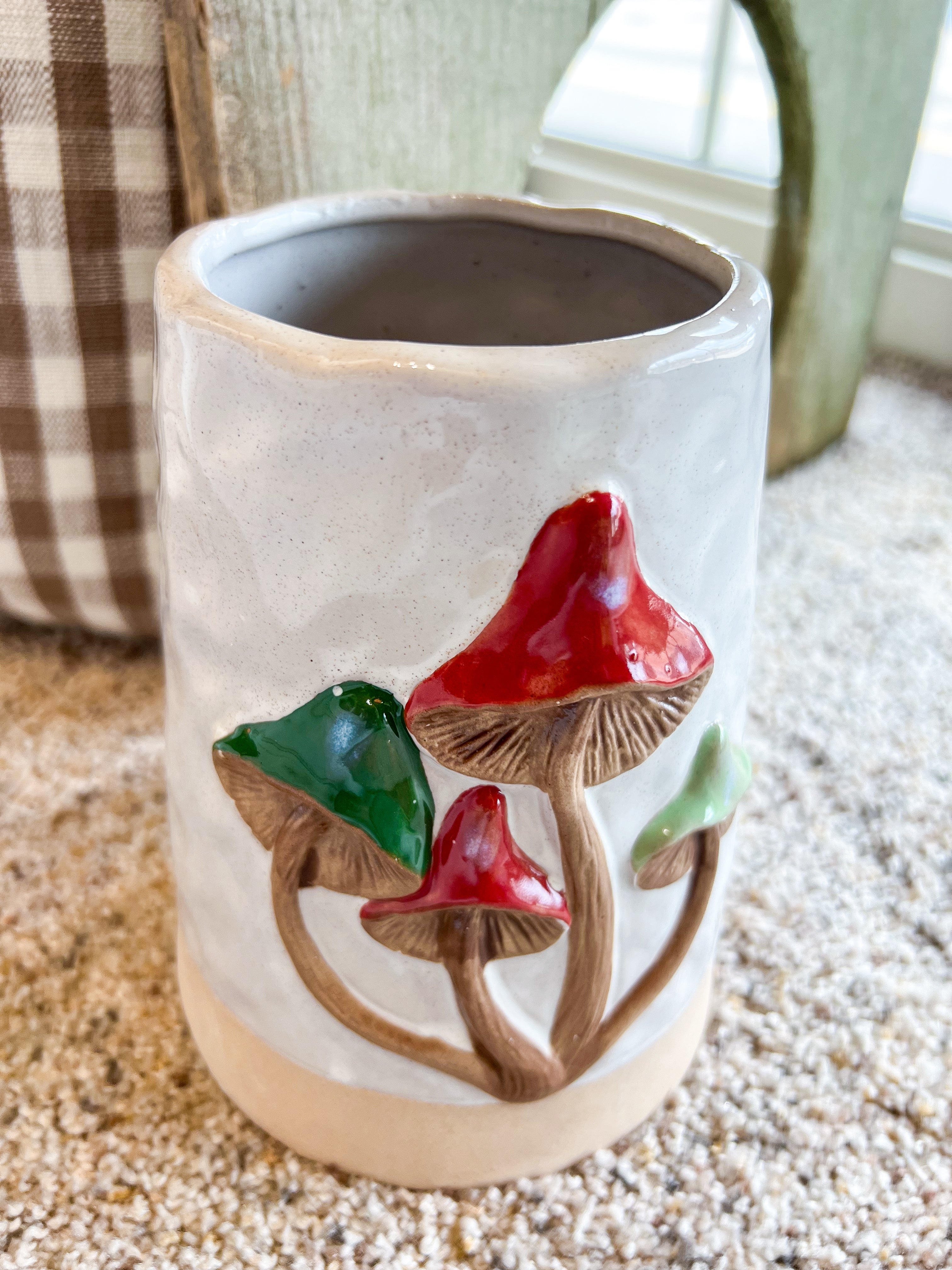 Ceramic Mushroom Vase
