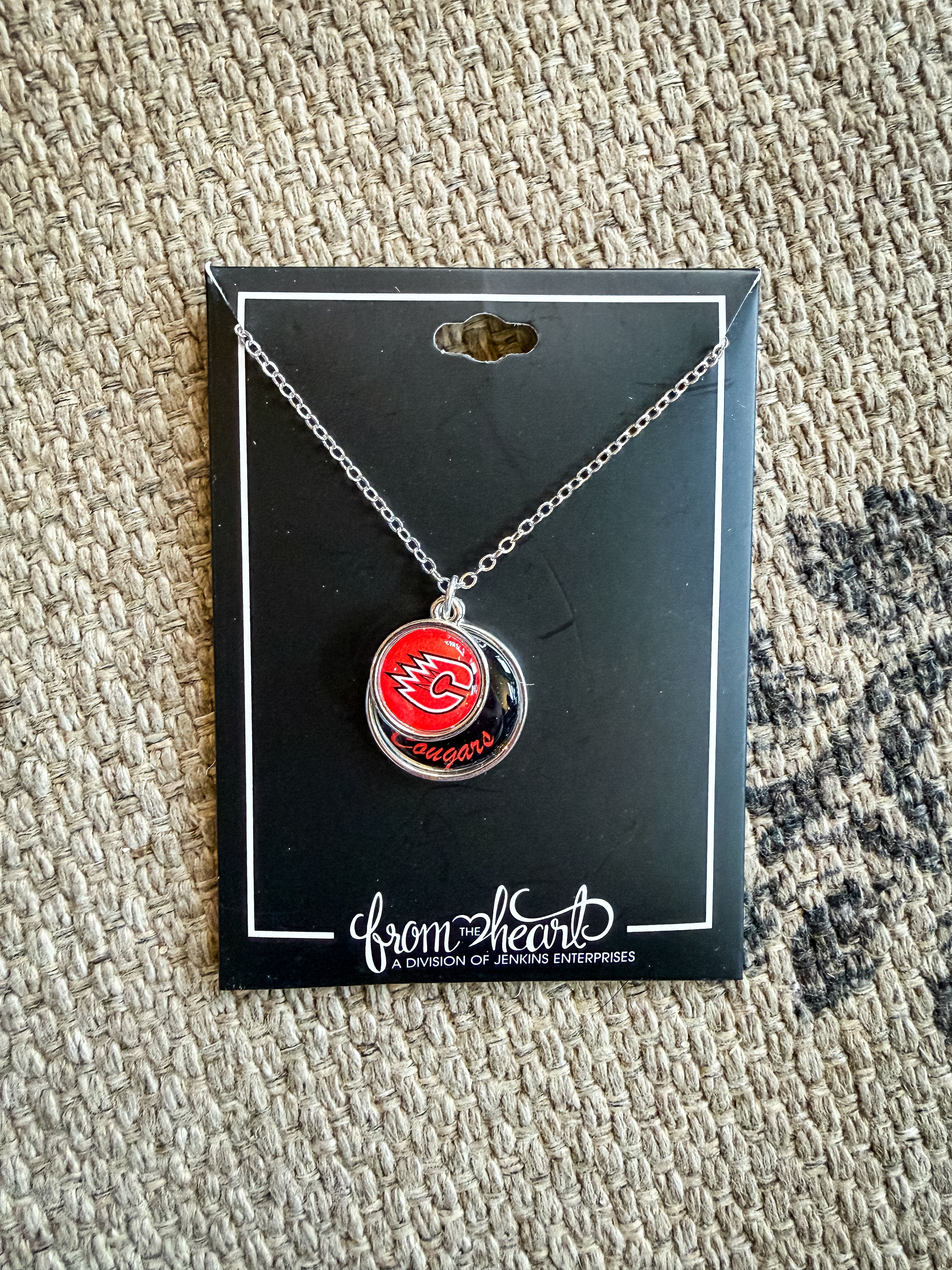 Stacked Disc School Spirit Necklace