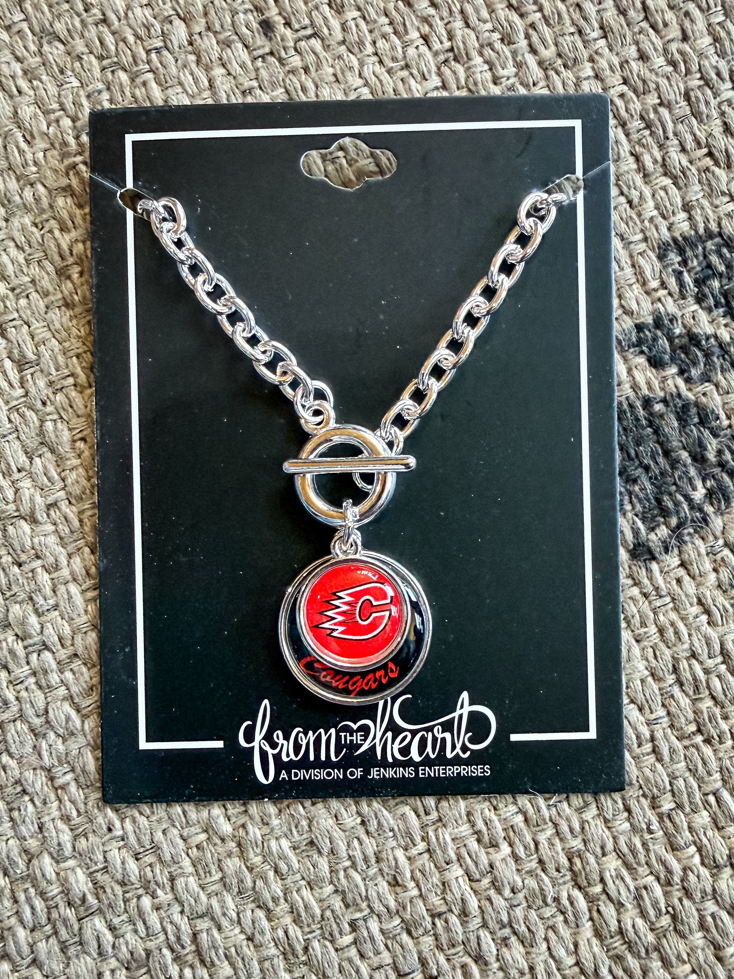 Stacked Disc School Spirit Link Bracelet