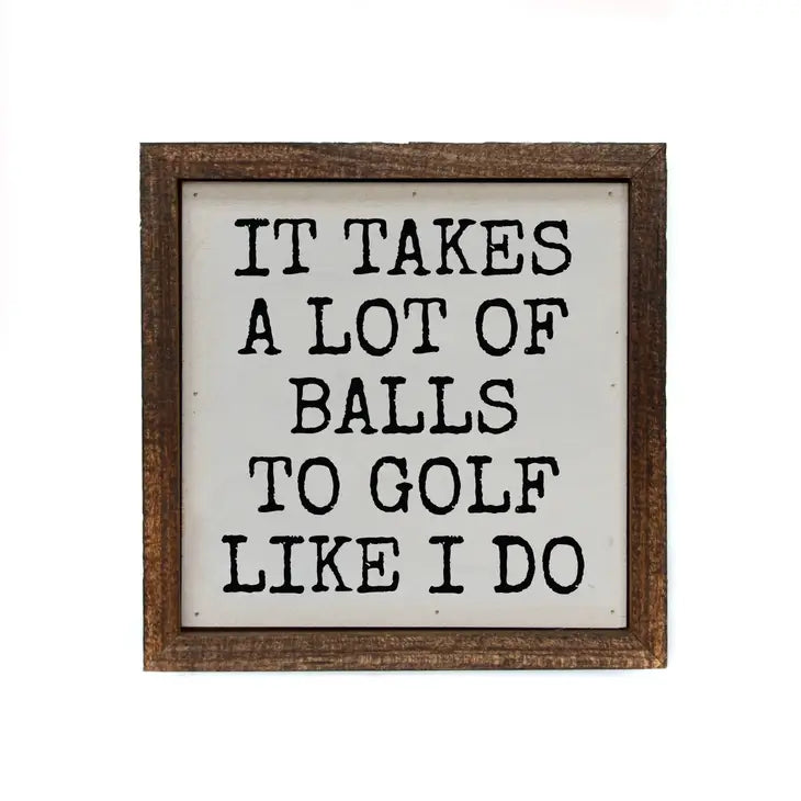 It Takes A Lot of Golf Balls