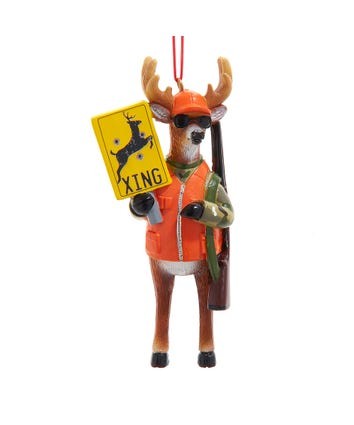Resin Hunting Deer Ornament