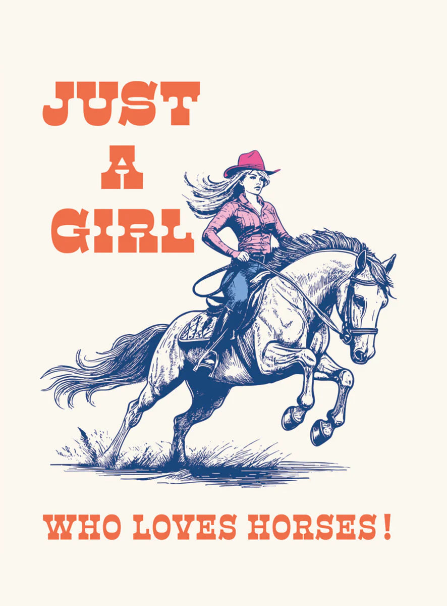 Just A Girls Who Loves Horses Sticker
