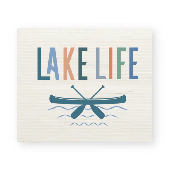 Lake Life Canoe Swedish Dishcloth