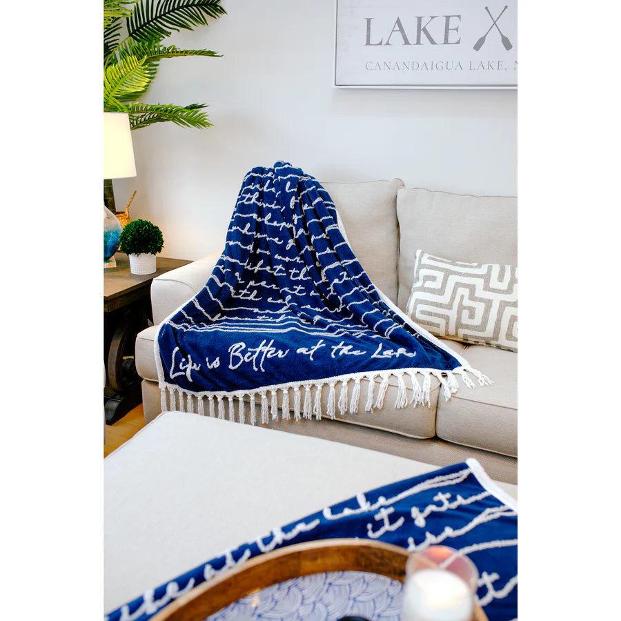 Life is Better at the Lake Plush Blanket