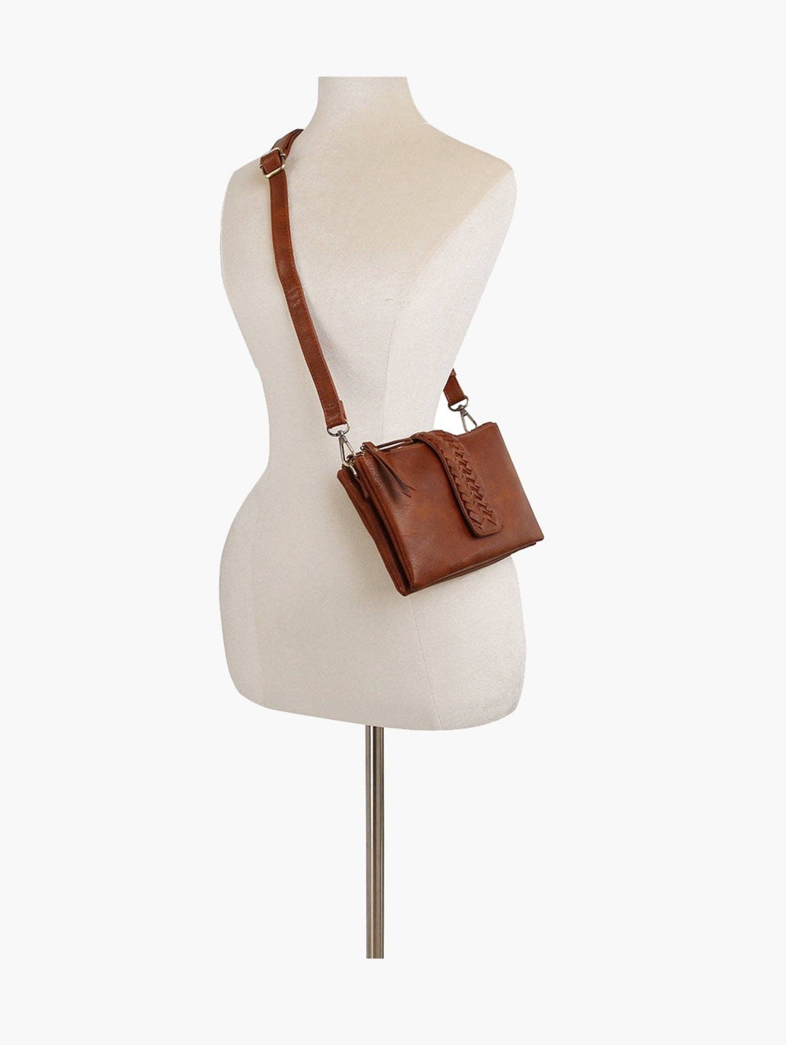 Lisa Braided Crossbody Purse